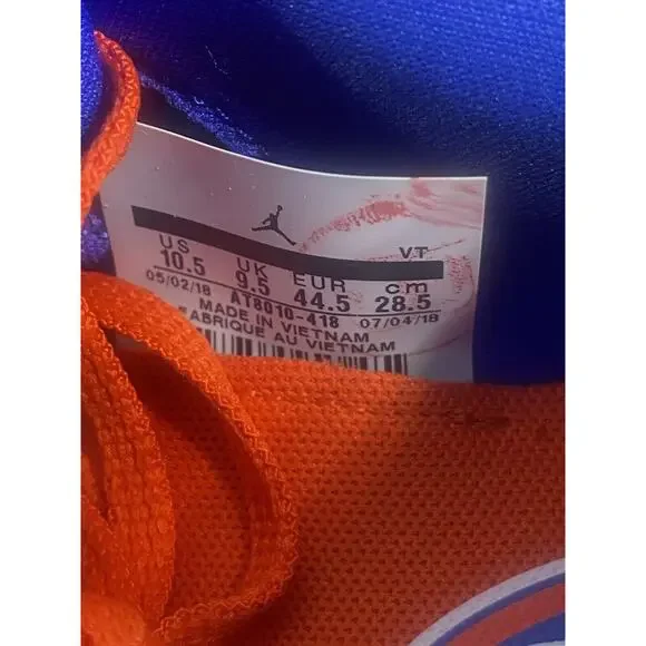 NEW Jordan Grind 2 Florida Gators Deep Royal Orange AT8010-418 Men’s Size Multi